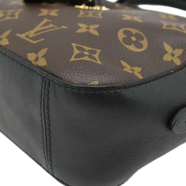 LOUIS VUITTON Saintonge Monogram Canvas Shoulder Bag Noir Black
