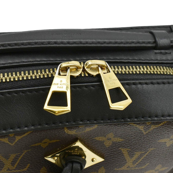 LOUIS VUITTON Saintonge Monogram Canvas Shoulder Bag Noir Black
