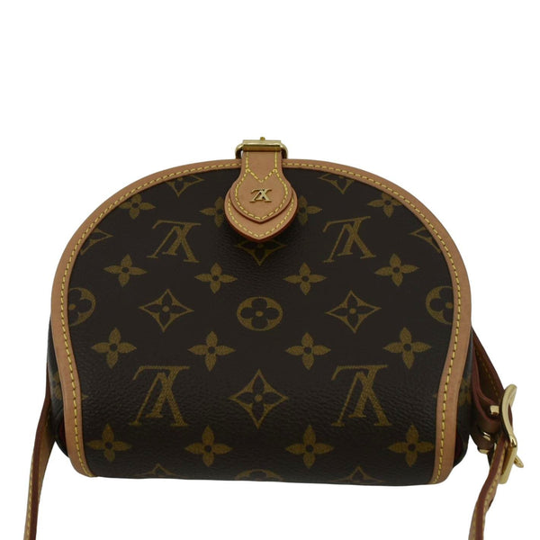 LOUIS VUITTON Tambourin Monogram Canvas Crossbody Bag Brown