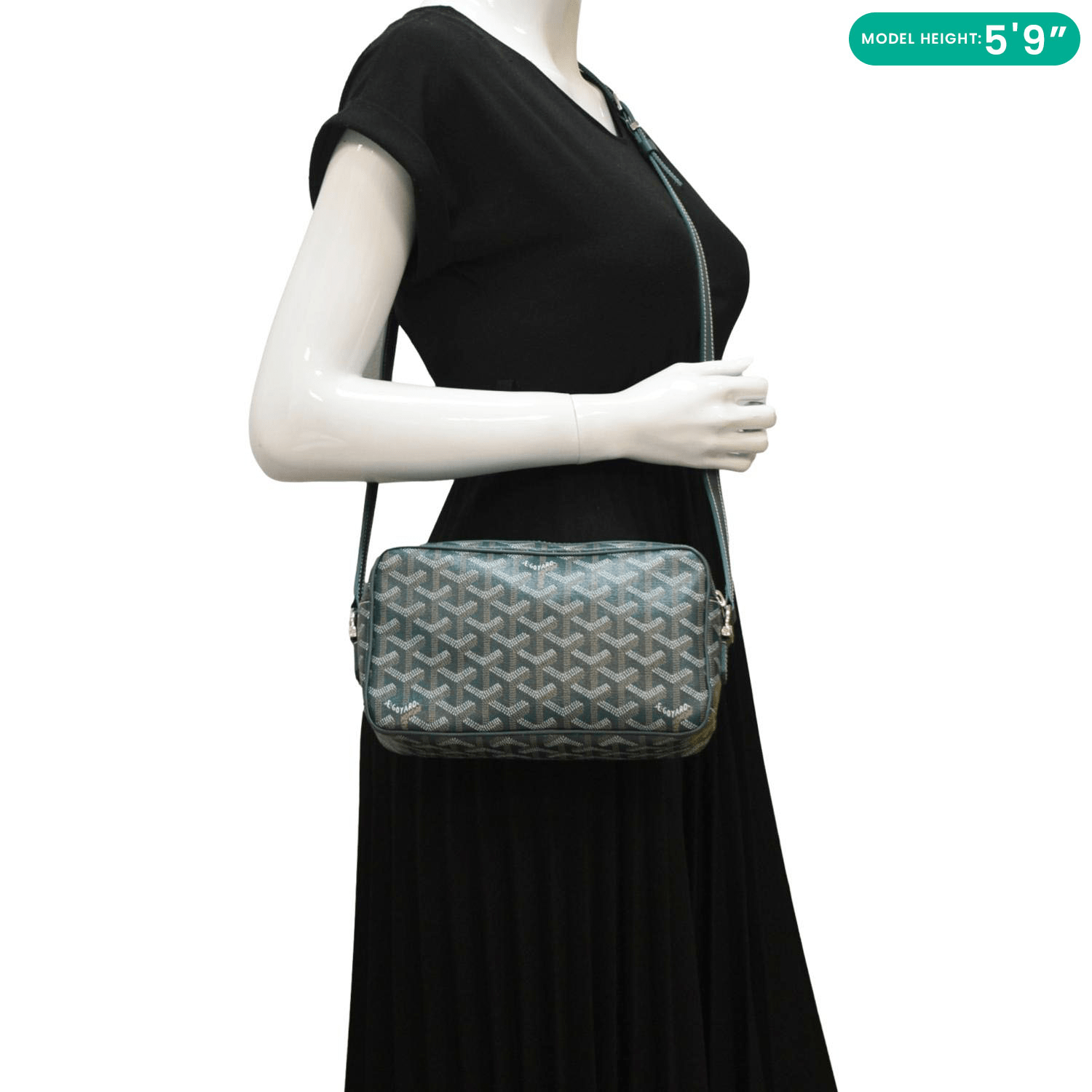 GOYARD Sac Cap Vert PM Canvas Shoulder Bag Green GOYARD Sac Cap Vert PM Canvas Shoulder Bag Green