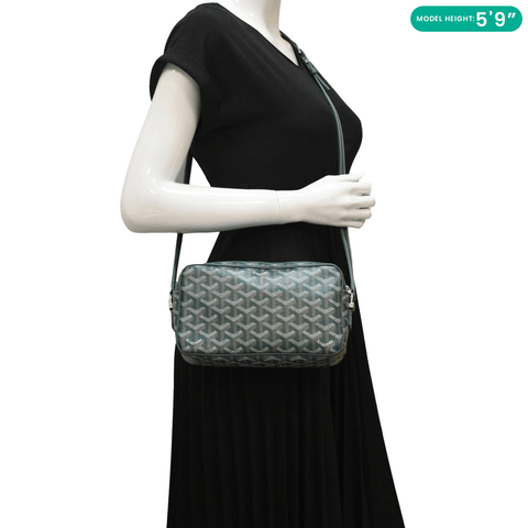 GOYARD Sac Cap Vert PM Canvas Shoulder Bag Green