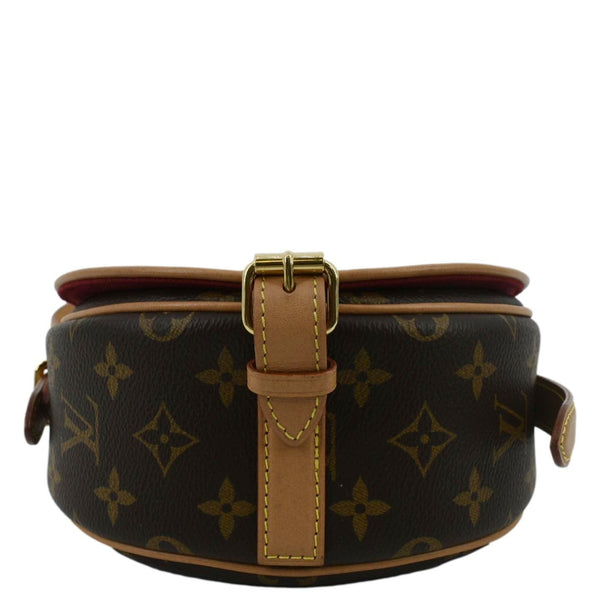 LOUIS VUITTON Tambourin Monogram Canvas Crossbody Bag Brown