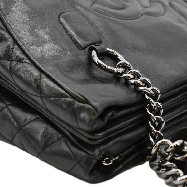 CHANEL Perfect Day Large Leather Tote Bag Black