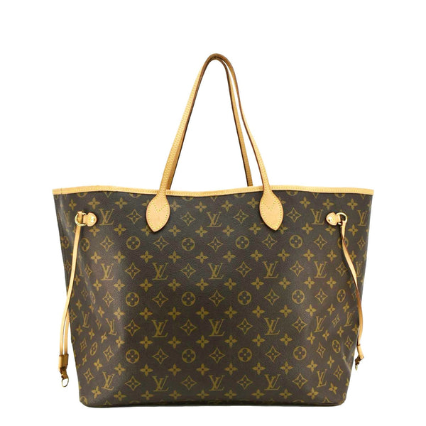 LOUIS VUITTON Neverfull GM Monogram Canvas Tote Shoulder Bag Brown