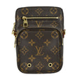 LOUIS VUITTON Utility Phone Sleeve Monogram Canvas Crossbody Bag Brown