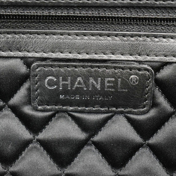 CHANEL Perfect Day Large Leather Tote Bag Black