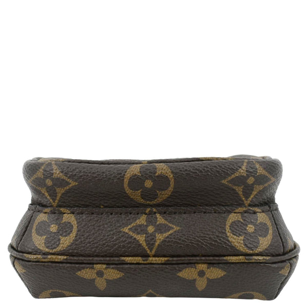 LOUIS VUITTON Utility Phone Sleeve Monogram Canvas Crossbody Bag Brown