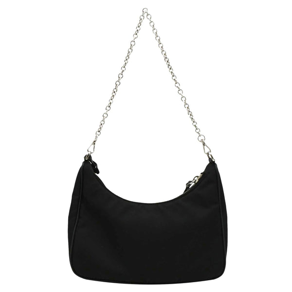 PRADA Re-Edition Shoulder Bag Black back look