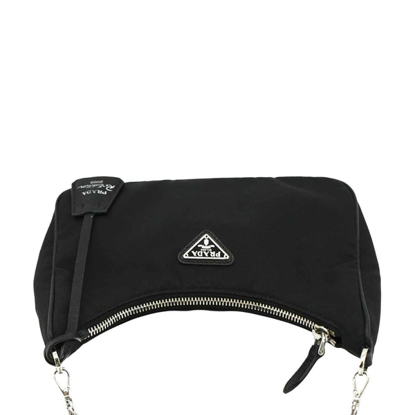 PRADA Re-Edition Shoulder Bag Black uppe rlook