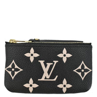 LOUIS VUITTON Pochette Key Cles Giant Monogram Empriente Leather Bicolor