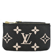 LOUIS VUITTON Pochette Key Cles Giant Monogram Empriente Leather Bicolor