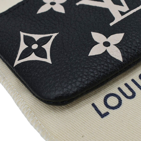 LOUIS VUITTON Pochette Key Cles Giant Monogram Empriente Leather Bicolor