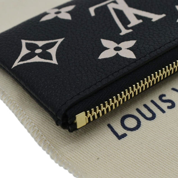 LOUIS VUITTON Pochette Key Cles Giant Monogram Empriente Leather Bicolor