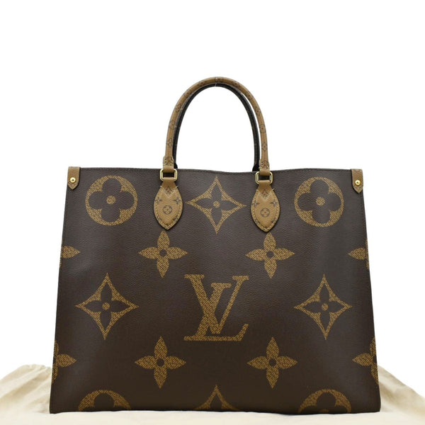 LOUIS VUITTON Onthego GM Giant Tote Bag Brown  front