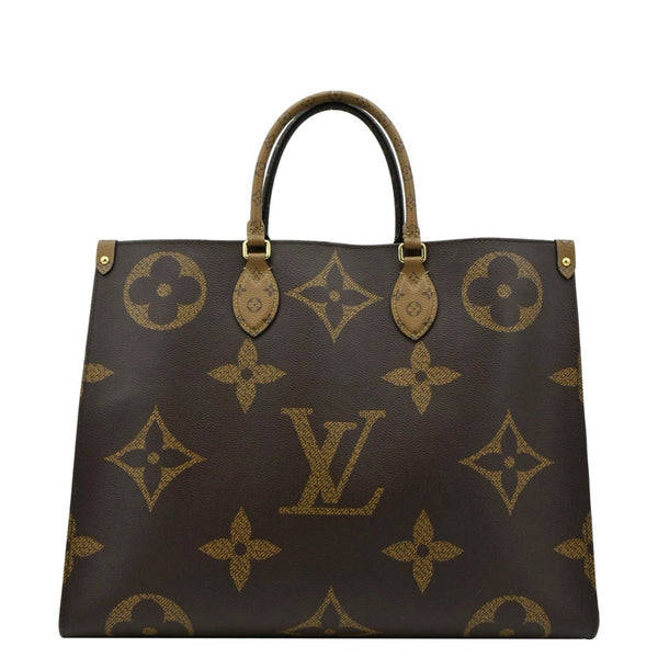 LOUIS VUITTON Onthego GM Giant Tote Bag Brown  back look