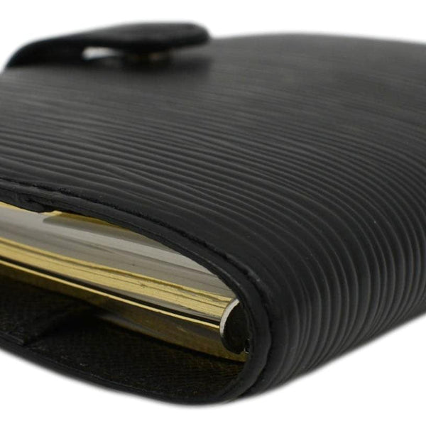 LOUIS VUITTON Ring Agenda Small Epi Leather Organizer Cover Black