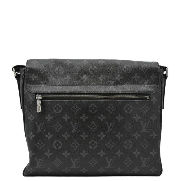 LOUIS VUITTON District MM Monogram Eclipse Messenger Bag Black