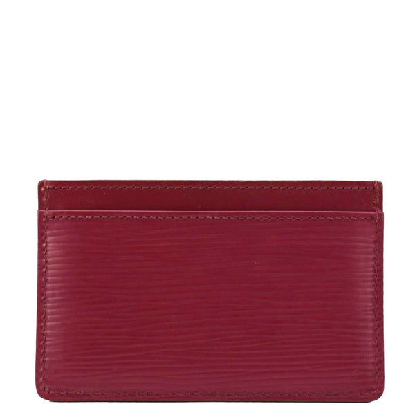 LOUIS VUITTON Epi Leather Card Holder Fuchsia
