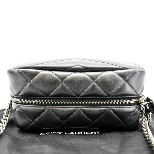 YVES SAINT LAURENT LouLou Small Monogram Black Crossbody Bag upper look