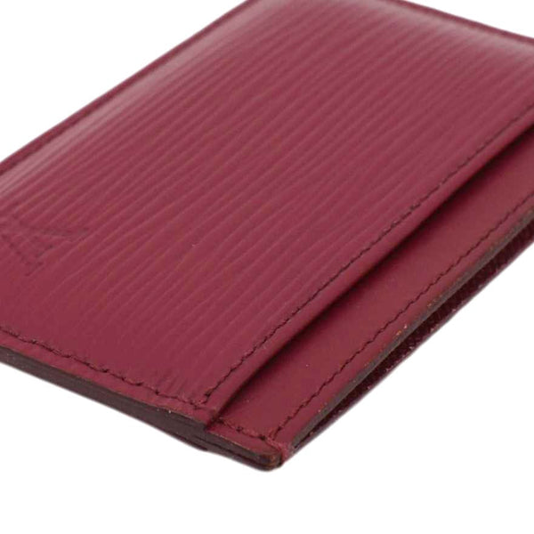 LOUIS VUITTON Epi Leather Card Holder Fuchsia