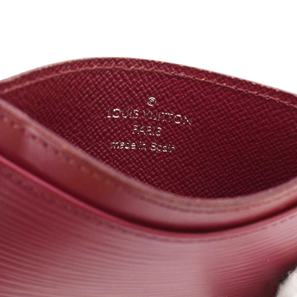 LOUIS VUITTON Epi Leather Card Holder Fuchsia