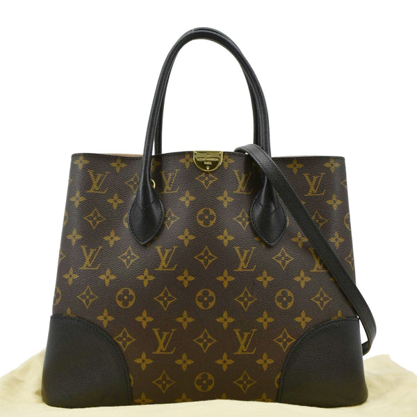 LOUIS VUITTON Flandrin Monogram Canvas Tote Shoulder Bag Brown