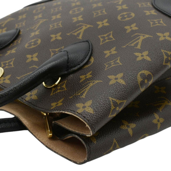 LOUIS VUITTON Flandrin Monogram Canvas Tote Shoulder Bag Brown