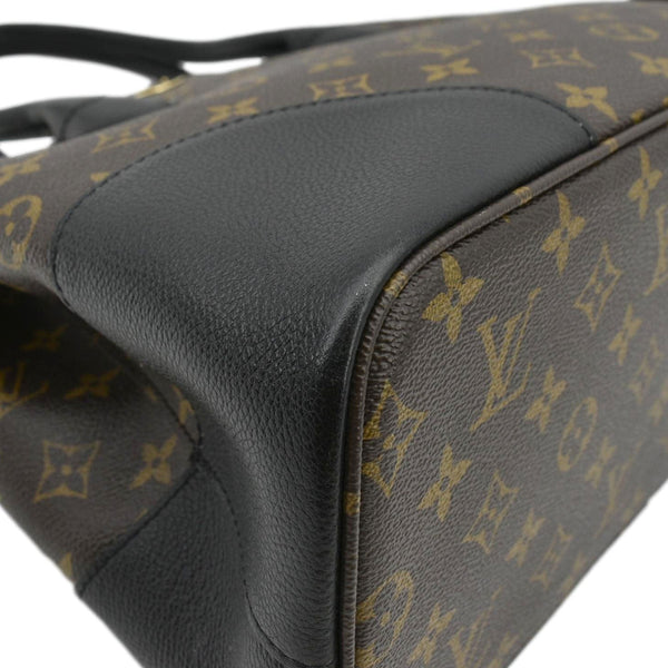 LOUIS VUITTON Flandrin Monogram Canvas Tote Shoulder Bag Brown