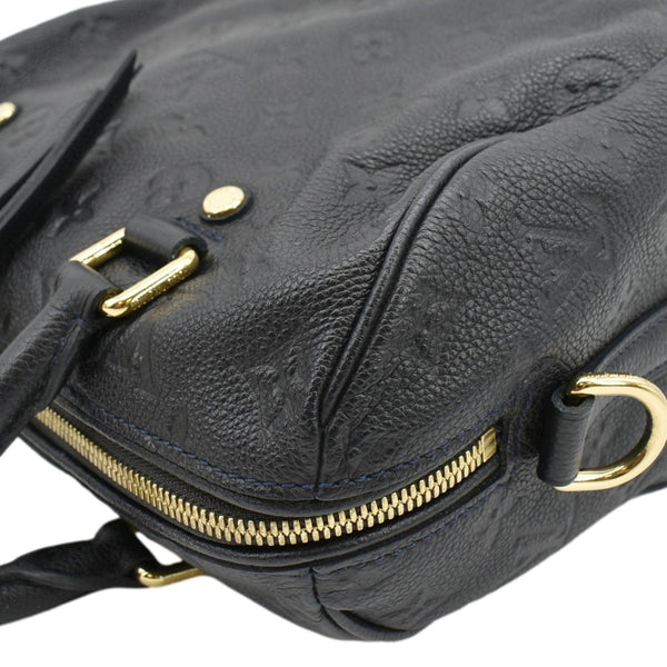 LOUIS VUITTON Speedy Bandouliere 25 Empreinte Leather Shoulder Bag Black