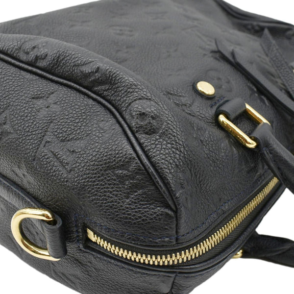 LOUIS VUITTON Speedy Bandouliere 25 Empreinte Leather Shoulder Bag Black
