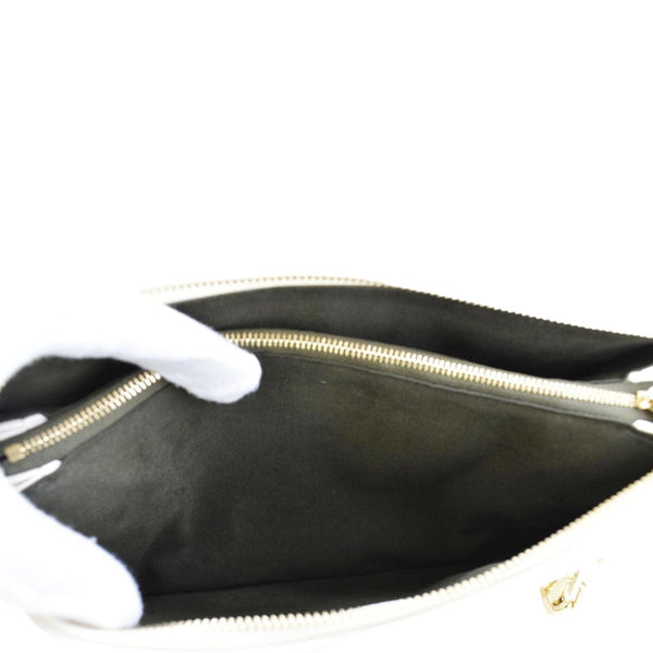 LOUIS VUITTON Coussin PM Monogram Embossed Leather Shoulder Bag White