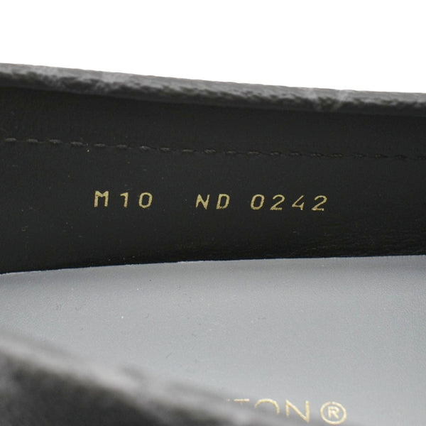 LOUIS VUITTON Hockenheim Moccasin Leather Loafers Black US 10