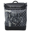 Elegant Louis Vuitton Navy Monogram Steamer Savane Backpack front look