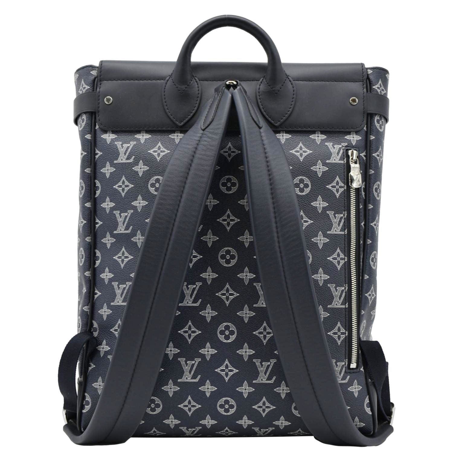 louis vuitton backpack steamer monogram savane elephant chapman encre LOUIS VUITTON Steamer Savane Monogram Chapman Canvas Bag