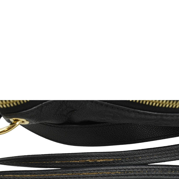 LOUIS VUITTON Ponthieu PM  Empreinte Leather Shoulder Bag Black