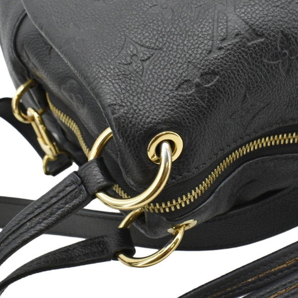 LOUIS VUITTON Ponthieu PM  Empreinte Leather Shoulder Bag Black