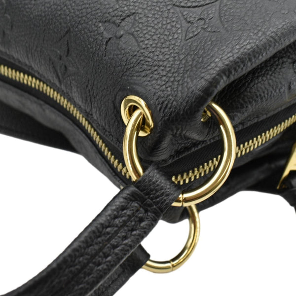 LOUIS VUITTON Ponthieu PM  Empreinte Leather Shoulder Bag Black