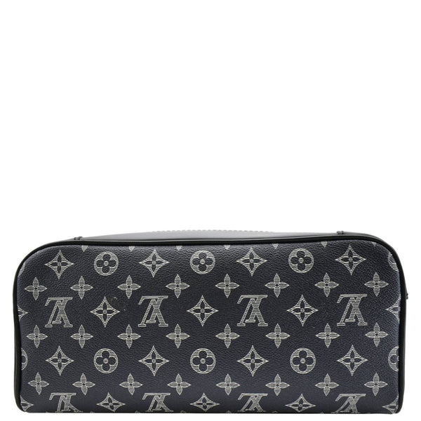 LOUIS VUITTON Steamer Savane Monogram Chapman Canvas Backpack Bag Navy Blue