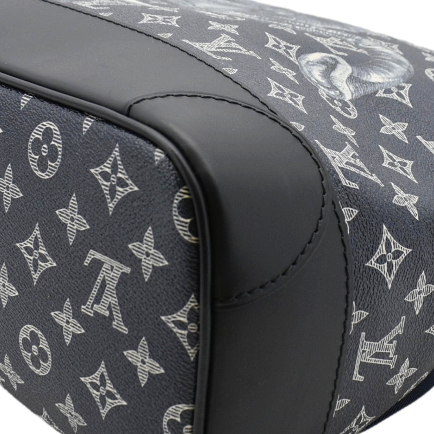 louis vuitton backpack steamer monogram savane elephant chapman encre LOUIS VUITTON Steamer Savane Monogram Chapman Canvas Bag