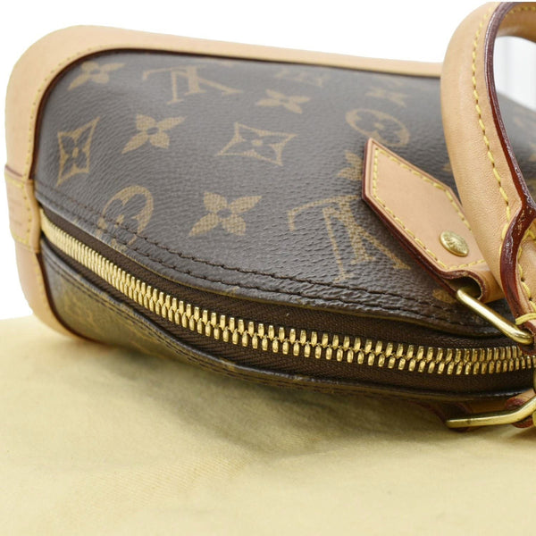 LOUIS VUITTON Alma BB Monogram Canvas Crossbody Bag Brown upper look