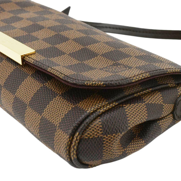 LOUIS VUITTON Favorite PM Damier Ebene Crossbody Bag Brown
