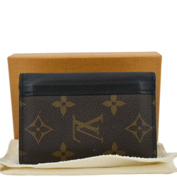 LOUIS VUITTON Pocket Organizer Monogram Canvas Wallet Black/Brown