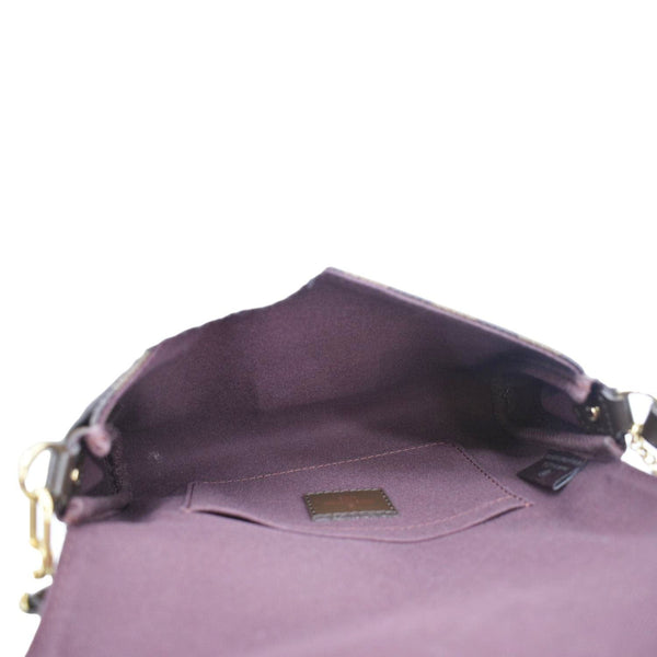 LOUIS VUITTON Favorite PM Damier Ebene Crossbody Bag Brown