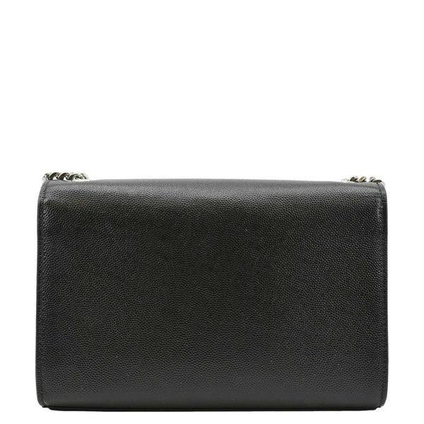 YVES SAINT LAURENT Kate Leather Chain Clutch Crossbody Bag Black