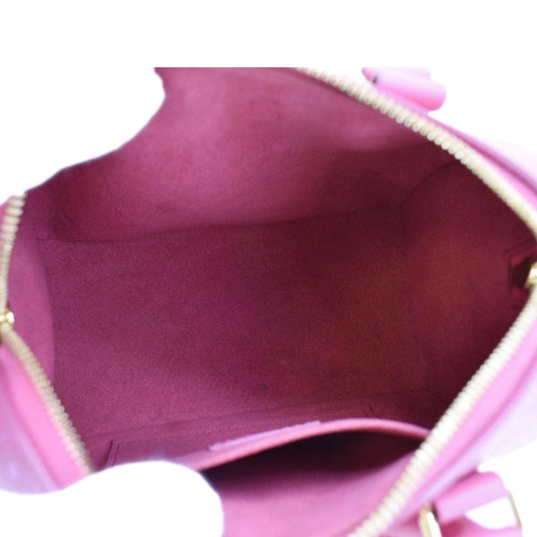 LOUIS VUITTON Speedy 20 Bandouliere Nanogram Leather Shoulder Bag Pink