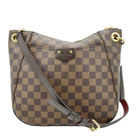 LOUIS VUITTON South Bank Besace Damier Ebene Crossbody Bag Brown