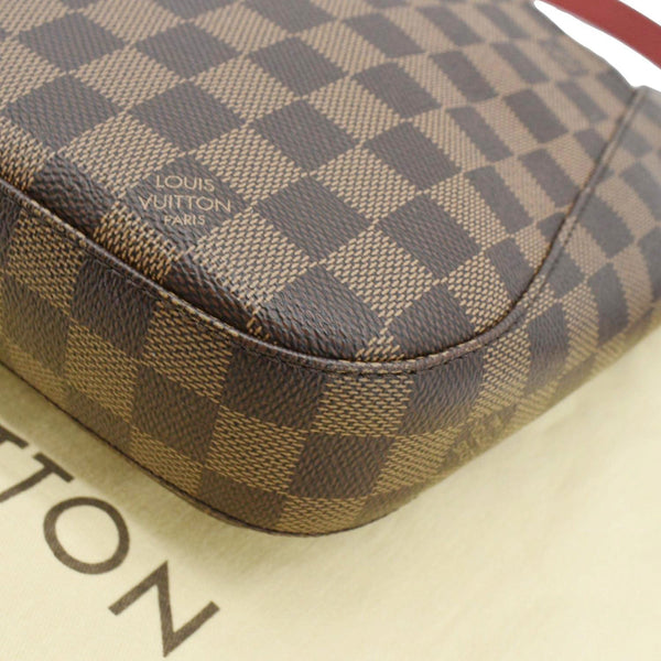 LOUIS VUITTON South Bank Besace Damier Ebene Crossbody Bag Brown