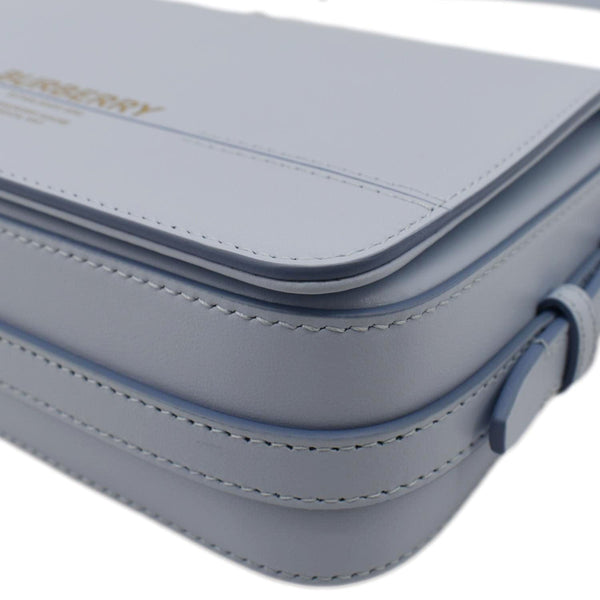 BURBERRY Small Grace Leather Crossbody Bag Light Blue