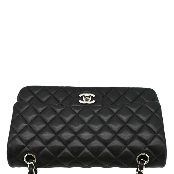 CHANEL Classic Medium Double Flap Quilted Leather top look