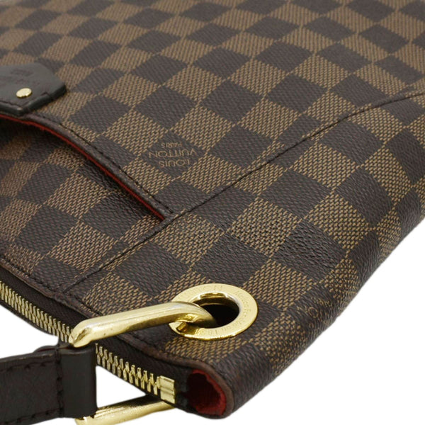 LOUIS VUITTON South Bank Besace Damier Ebene Crossbody Bag Brown